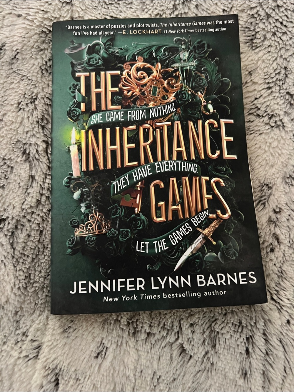 5/$10 item The Inheritance Games" Paperback - Green Cover